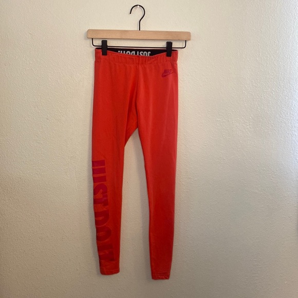 Nike Pants - Neon orange Nike leggings